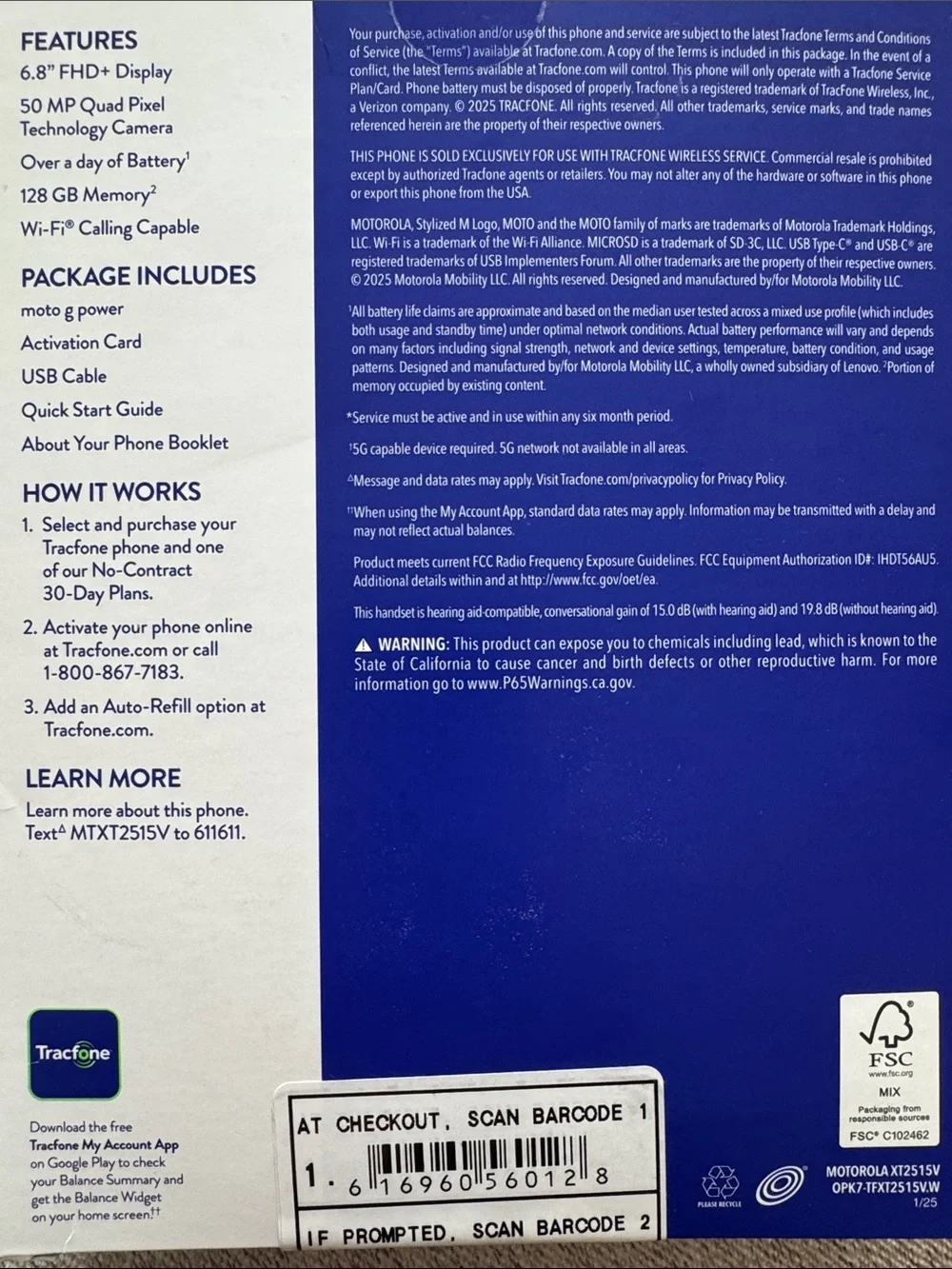 Motorola tracfone moto